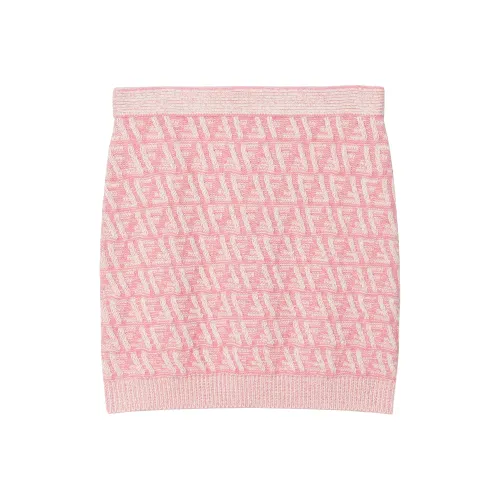 FENDI Повседневные короткие юбки Женские Розовый