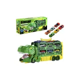 [Подарочная коробка комплект 6 машин] Зеленый динозавр, едящая машину, запуск/едит трансформируемая, ручная
