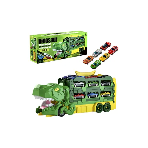 MIAOBEILE Динозавр глотающий дорожку Car Transforming Catapult DUAL Interaction Сплав Мини Car