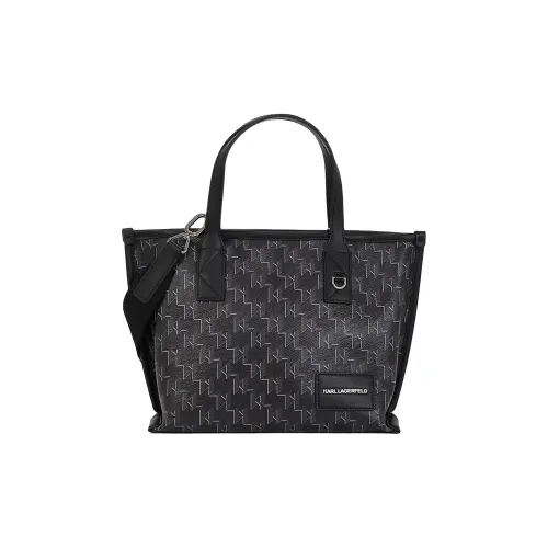 Karl Lagerfeld Хлопок Тоут Сумка Сумка для покупок Сумка через плечо Сумка Обычный Женская Черная
