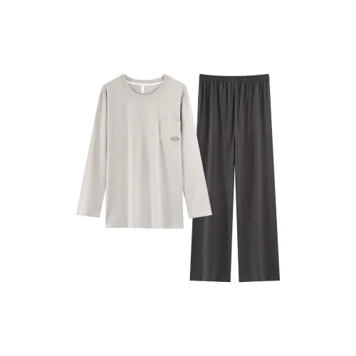 MADALLO Light Gray Men's Pajama Sets