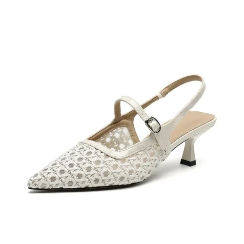 HUANAI Высокие каблуки Женские Бежевый