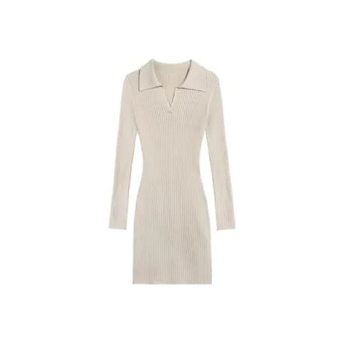 QIAOMONVHAI Длинное платье с длинными рукавами женское