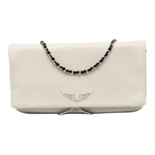 Zadig Voltaire Rocky Телячья кожа Сумка на плечо Женская Белая