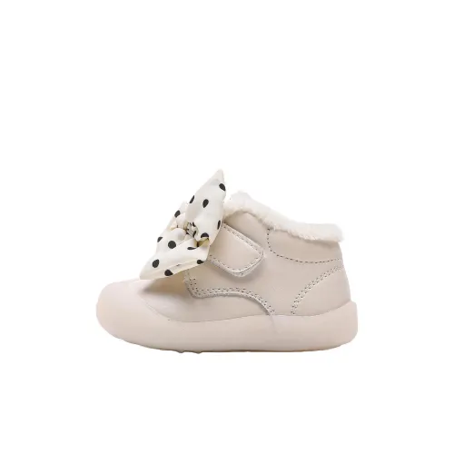 IMAU Хлопок Ботинки Колено Высокие сапоги Противоскользящие Детские ботинки Экрю Дети Возраст 3-7 лет