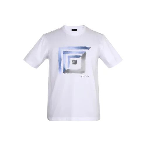 Ermenegildo Zegna Белые Мужские T-рубашки