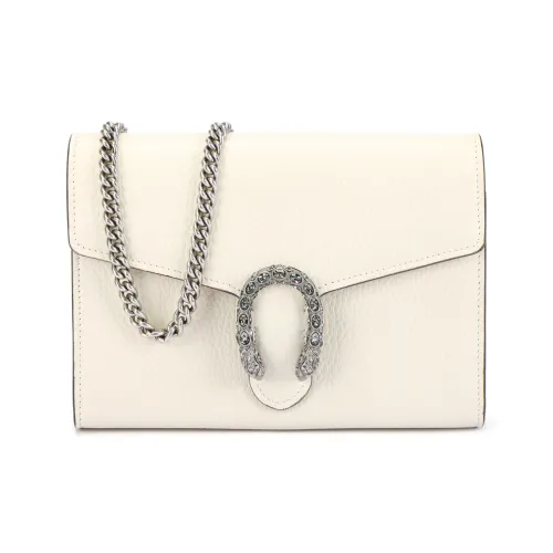 GUCCI Dionysus Кожа Кошелек Сумка через плечо Мини Женская Белая