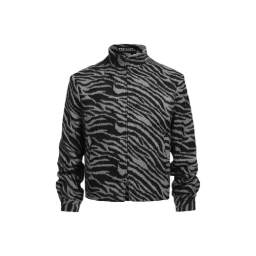 TZ Official Черный Серый Унисекс Куртки