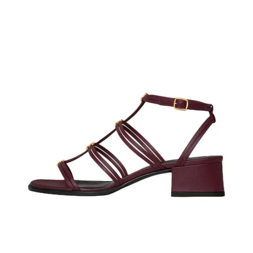 CELINE CLEMENCE Римские Сандалии 4CM Женские Красные