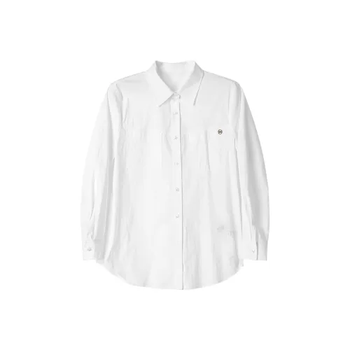 BEIQIANNI Кокосовое молоко Белые Женские Рубашки