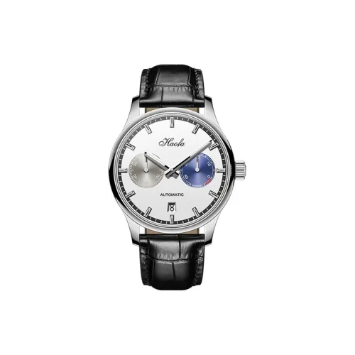 HaofaTourbillon Автоматический Механический Механизм Часы Мужские Белый Циферблат