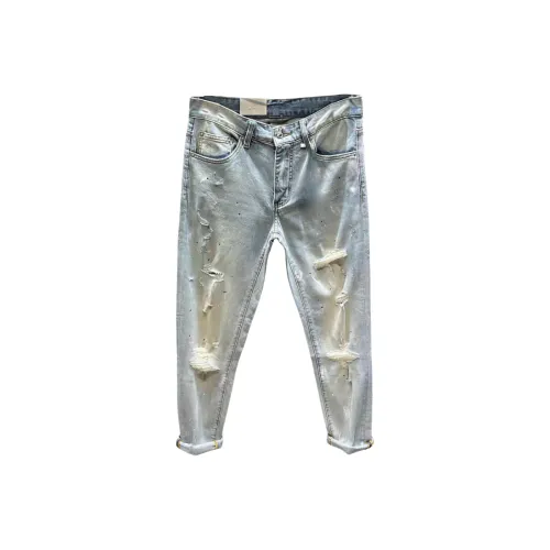 Chisportate Синий Унисекс Джинсы