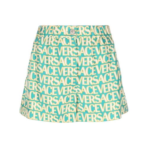 VERSACE Зеленые Повседневные Шорты для Женщин