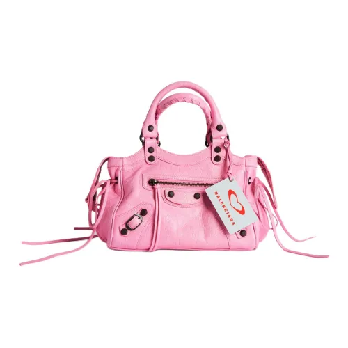 Balenciaga Le City Sheepskin Bag Small Women's Pink