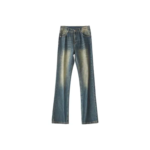 HELEH Винтажные синие унисекс джинсы