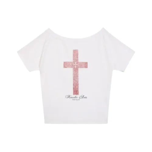 EMDPN Белый Женские T-рубашки