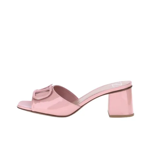 Valentino Vlogo Шлепанцы 6 см Женские Розовые