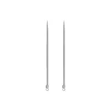 Серебряный Ultra-Fine Pimple Pricker (Встроенная память Коробка) *2 + Этиловый спирт Дезинфицирующие Влажные салфетки *10