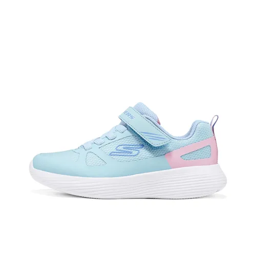 Skechers Kids SKECHERS GIRLS Детская беговая обувь Низкий топ Синий Розовый Школьный возраст