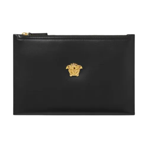 VERSACE Medusa Коровья кожа Клатч Женские Черный