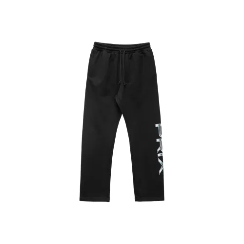 PRIX Черные Мужские Вязаные Спортивные Штаны