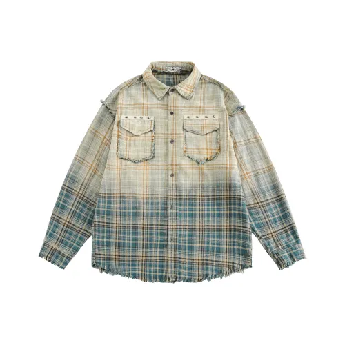 H YXIANG Sunset Blue Женские Рубашки