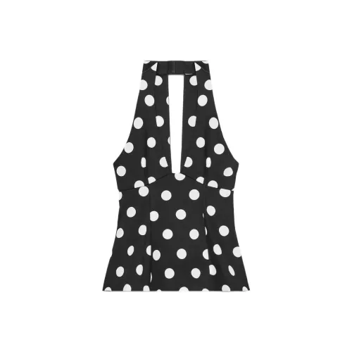 ZARA Черный/Белый Женские Топы