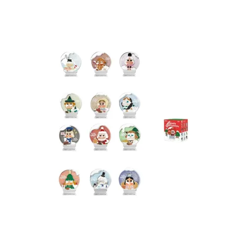 POP MART Коллаборация CRYBABY Lonely Christmas Collection Аксессуары Слепые коробки Одиночная Слепая коробка Полная коробка 12 шт
