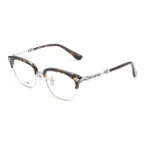 Оправа из черепахи, серебряная (54, средний размер)