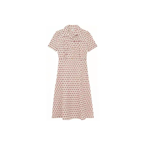 INES DE LA FRESSANGE Розовые Женские Платья с Коротким Рукавом