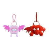 Плюшевый демон - красный + розовый