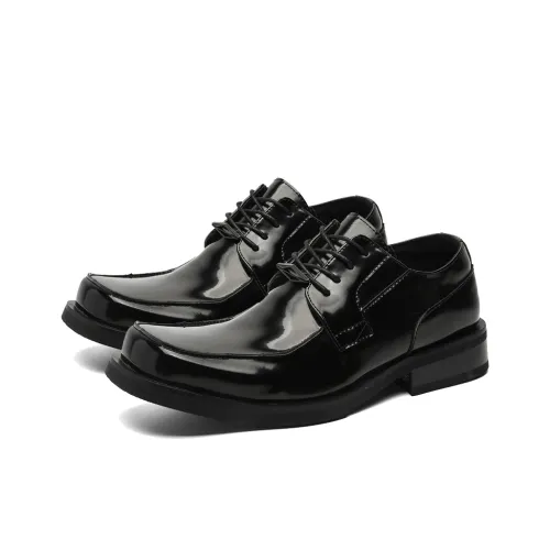 Lanza Повседневные кожаные туфли унисекс ярко-черные