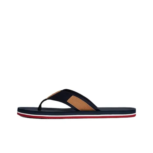 Tommy Hilfiger EVA Устойчивые к истиранию Шлепанцы Мужские Синие