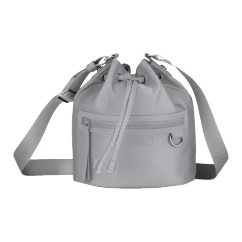 LONGCHAMP Le Pliage Néo Покрытый холст Ведрообразная сумка Сумка через плечо Маленькая Женская Цементно-серый