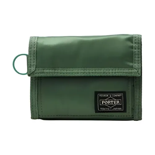 PORTER Нейлон Кошелек Стандартный Мужской Зеленый