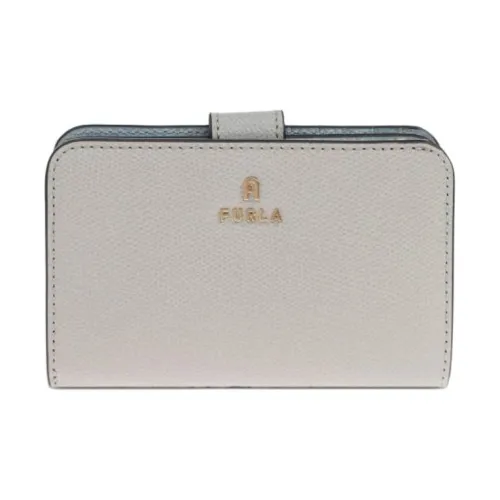 Furla Кожа Двойной складной кошелек среднего размера женский серый