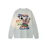 Белая серая рубашка с длинными рукавами