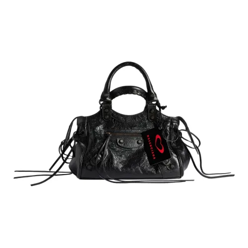Balenciaga Le City Sheepskin Bag Small Women's Black