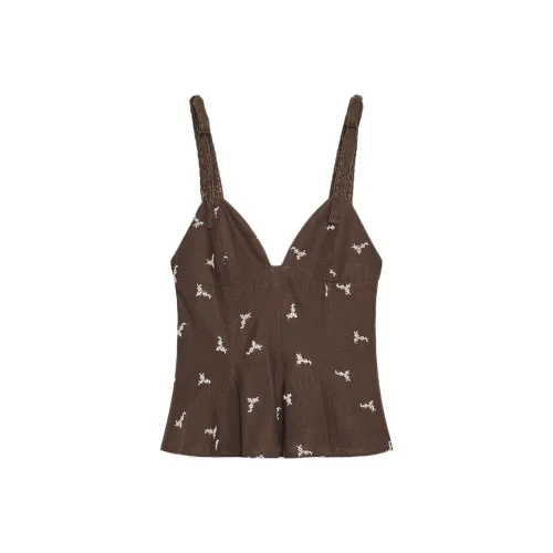 ZARA Коричневый Женский Топ