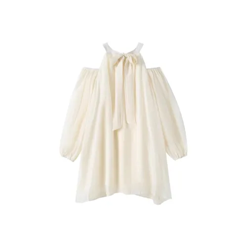 PNVB Абрикос Женские Длинные Платья с Длинными Рукавами