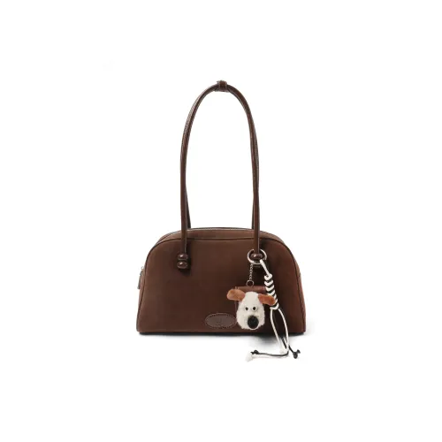 MZ HOUGE Замша Сумка на плечо Стандартная Женская Кофейного цвета