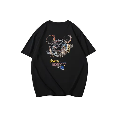 QEWBG Короткий рукав T-рубашки унисекс