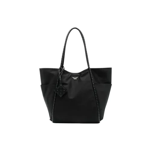 MCM Aren Переработанный полиэстер Тоут Сумка Сумка через плечо Женская Черная