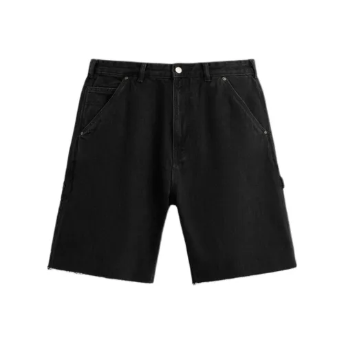 ZARA Мужские джинсовые шорты черного цвета
