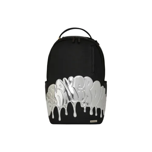 SPRAYGROUND BUBBLE Коллаборация Рюкзак из искусственной кожи Стандартный Унисекс Черный