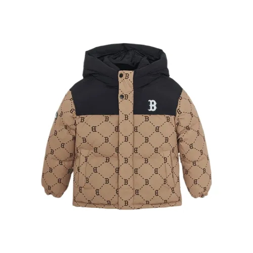 MLB KIDS Пуховик Бостон Красный So 25FW Стандарт Бежевый Желтый Детский