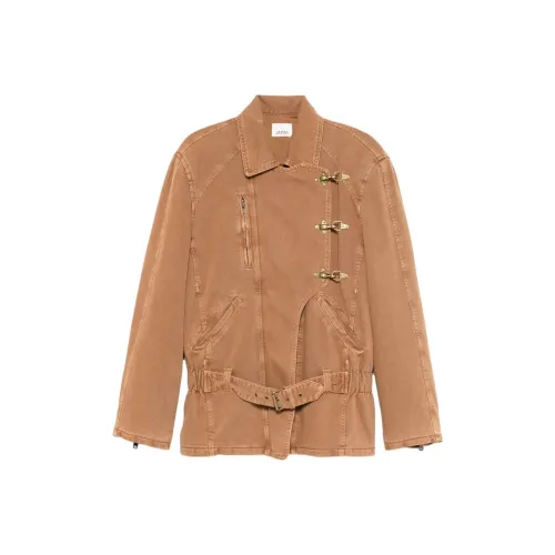 ISABEL MARANT Коньячный Коричневый Женские Джинсовые Куртки