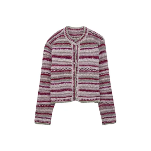 Icicofficial Розовый Кардиган Женский Трикотаж