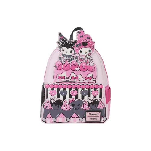 Sanrio × Loungefly Коллаборация Искусственная кожа Рюкзак Мини Женские Многоцветный