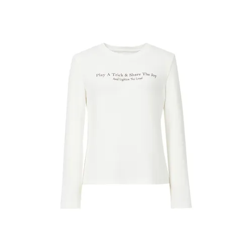 Hopeshow Натуральный Белый 001 Женские T-рубашки